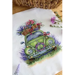 Набор для вышивания крестом "Через цветущие поля" SNV-873