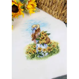 Kryželio siuvinėjimo rinkinys "Per saulėtą lauką" SNV-849
