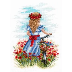 Набор для вышивания крестом "Маковые сны" SNV-848