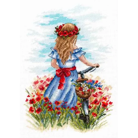 Kit de point de croix « Rêves de coquelicots » SNV-848