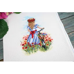 Набор для вышивания крестом "Маковые сны" SNV-848