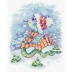 Cross stitch kit "Snow Walk" SM-793