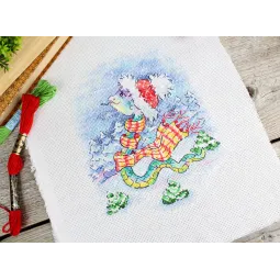 Kreuzstich-Set "Schneespaziergang" SM-793