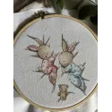 Cross Stitch Kit "Sleeping Bunnies" SANS-70