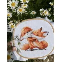 Cross stitch kit "Red foxes" SANR-54