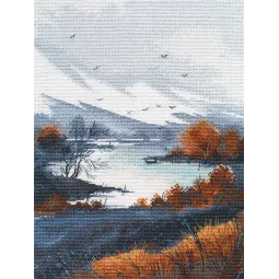 Kreuzstich-Set „Berge lieben die Stille“ S1619