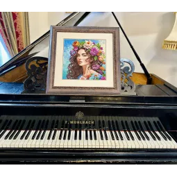 Kit de point de croix Muse Floral 30x30 SR2254