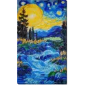 Основной набор для вышивки бисером Там за водопадом 19,5x35 см AAB-908