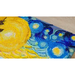 Kit de broderie avec des perles principale Il y a derrière la cascade 19,5x35 cm AAB-908