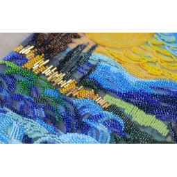 Kit de broderie avec des perles principale Il y a derrière la cascade 19,5x35 cm AAB-908