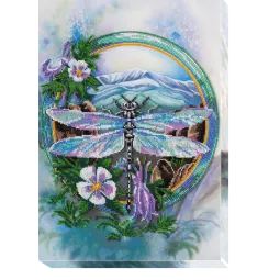 Haupt-Perlenstickerei-Set Sommer-Aquarellfarben-3 30x34 cm AAB-503