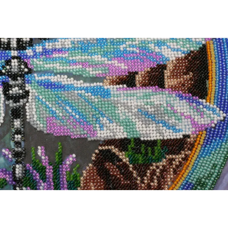 Kit principal de broderie de perles Couleurs d'été de l'eau-3 30x34 cm AAB-503