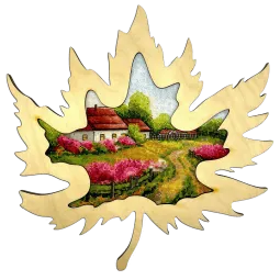 Kits de point de croix - Motif de printemps (Paysage) 20x16 cm AAH-164