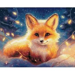 Diamond Painting with subframe Fox in the lights 30x40 cm VA827