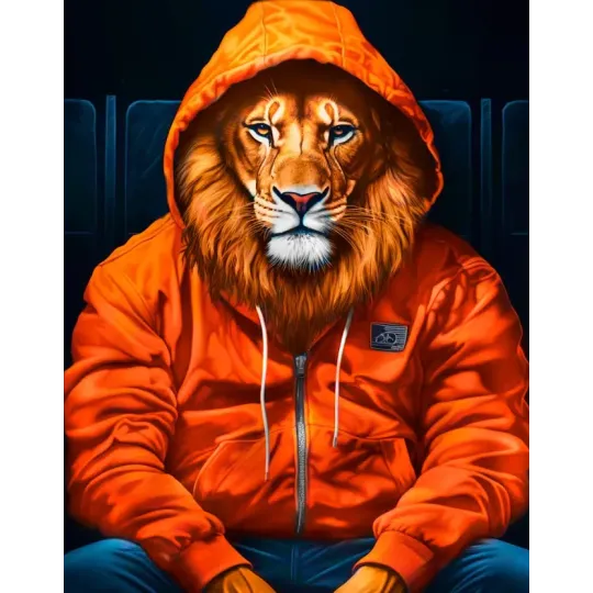 Diamond Painting auf Keilrahmen König der Tiere 30x40 cm VA818
