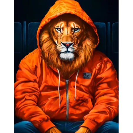 Diamond Painting with subframe King of beasts 30x40 cm VA818
