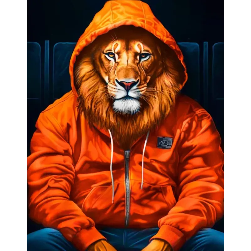 Diamond Painting auf Keilrahmen König der Tiere 30x40 cm VA818