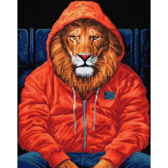 Diamond Painting with subframe King of beasts 30x40 cm VA818