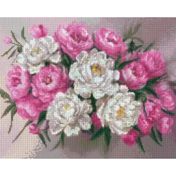 Diamond Painting with subframe Peonies 30x40 cm VA812
