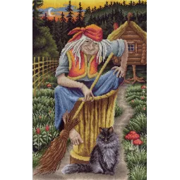 Kryželių siuvinėjimo rinkinys PANNA "Baba Yaga" PVS-0801