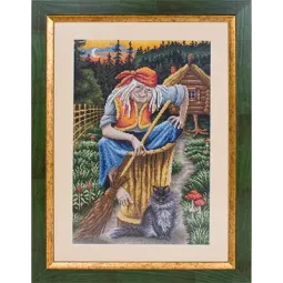 Kryželių siuvinėjimo rinkinys PANNA "Baba Yaga" PVS-0801