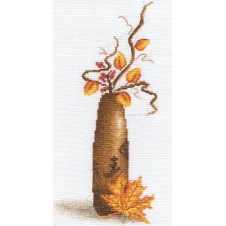 Kit de point de croix PANNA "Feuille jaune" PV-0496