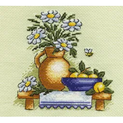 Kryželiu siuvinėjimo rinkinys PANNA "Ramunėlės" PN-0514