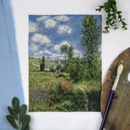 Cross stitch kit PANNA "View of Vétheuil" PMET-7359