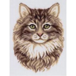 Cross stitch kit PANNA "Siberian cat" PJ-7465