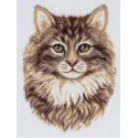 Kit de point de croix PANNA "Chat sibérien" PJ-7465