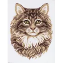 Kit de point de croix PANNA "Chat sibérien" PJ-7465