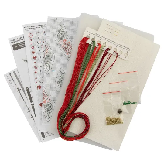 Kit de point de croix PANNA "Jouet de Noël. Motifs de Noël" PIG-7387