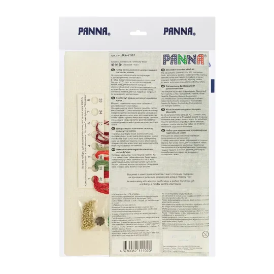 Kit de point de croix PANNA "Jouet de Noël. Motifs de Noël" PIG-7387