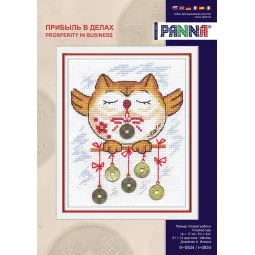 Набор для вышивания крестом PANNA "Прибыль в бизнесе" PI-0834