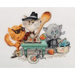 Cross stitch kit KLART "Searching the food treasure" KL8-463