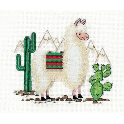 Cross stitch kit KLART "Lama" KL8-371