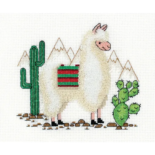 Набор для вышивания крестом KLART "Лама" KL8-371