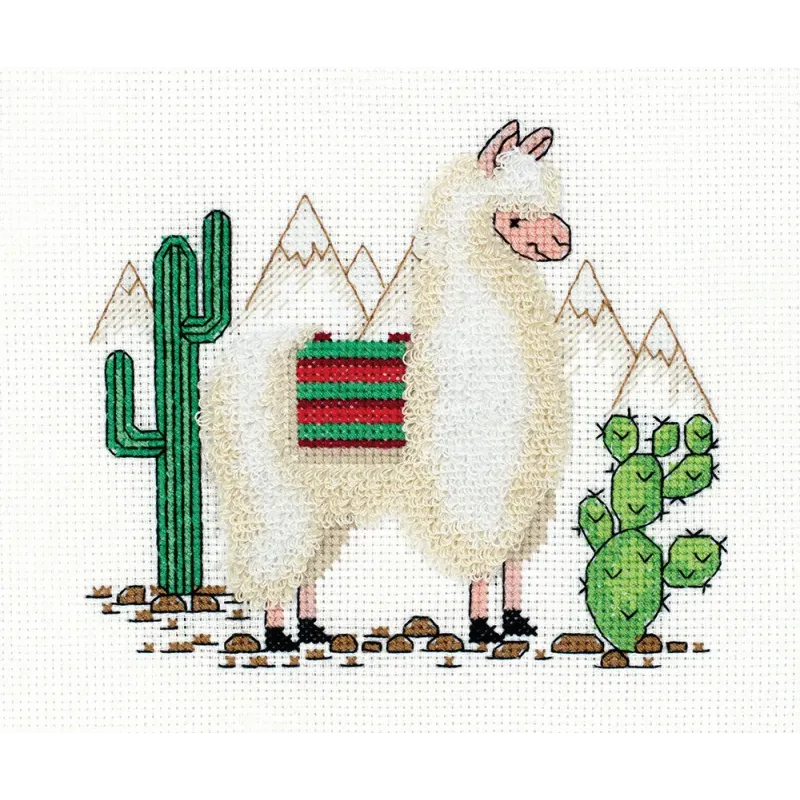 Набор для вышивания крестом KLART "Лама" KL8-371