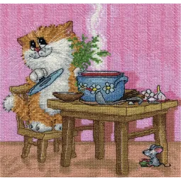 Cross stitch kit KLART "Tasty dinner" KL8-212