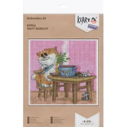 Cross stitch kit KLART "Tasty dinner" KL8-212