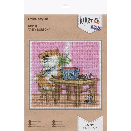Набор для вышивания крестиком KLART "Вкусный ужин" KL8-212