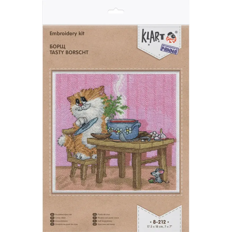 Набор для вышивания крестиком KLART "Вкусный ужин" KL8-212