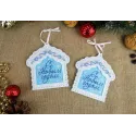 Kit de point de croix "Maisons de Noël, lot de 2 pièces" ST-1079