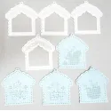 Kit de point de croix "Maisons de Noël, lot de 2 pièces" ST-1079