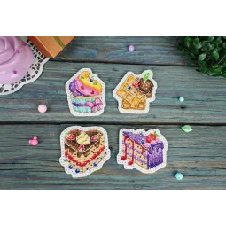 Kreuzstich-Set "Dessert. Icons. Magnets" ST-1074