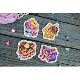 Kreuzstich-Set "Dessert. Icons. Magnets" ST-1074