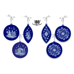 Набор для вышивания крестиком "Новогодние игрушки № 1. Набор из 3 шт." ST-1072