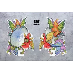 Набор для вышивания крестом "Тролли" SR-929