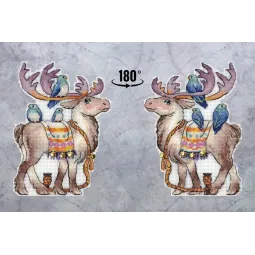 Набор для вышивания крестиком "Сказочный олень" SR-928