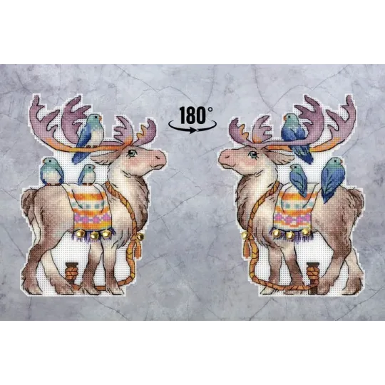 (S) Kit point de croix "Cerf de conte de fées" SR-928